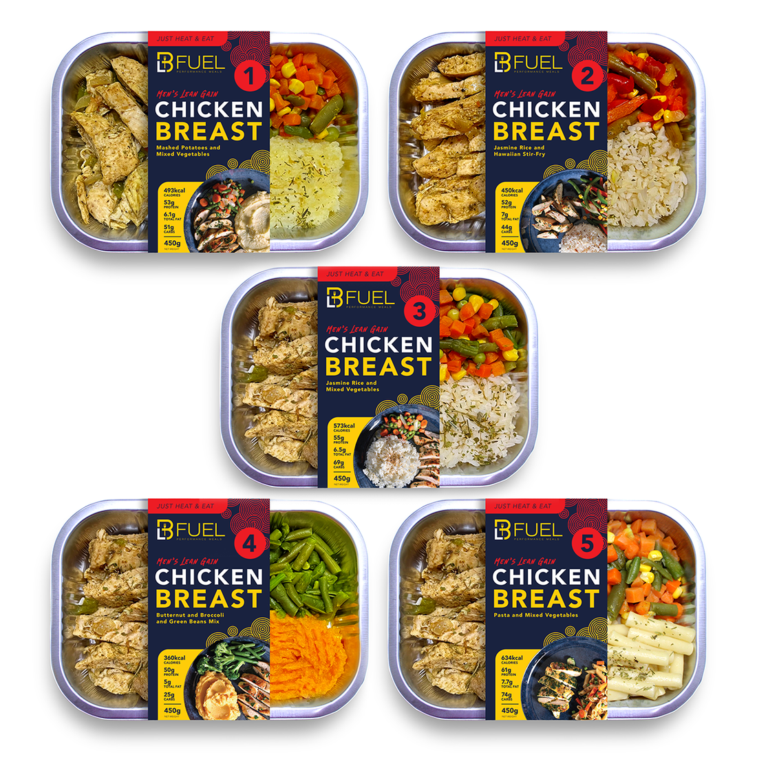 Build Your Men’s Lean Gain 60 Meal Package